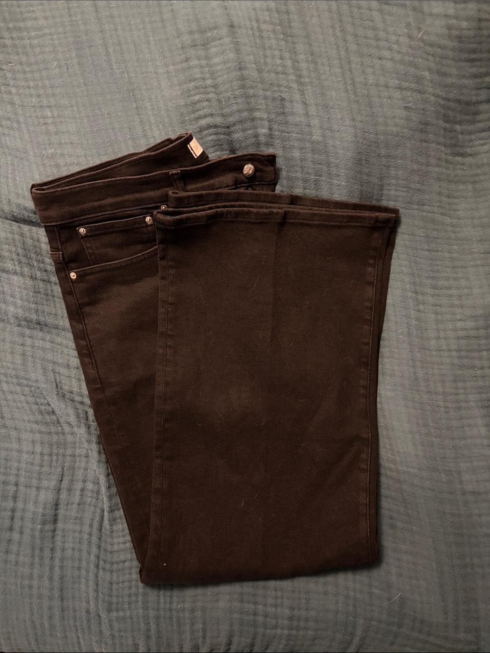 Madewell Black Wide Leg Super Stretch Jeans